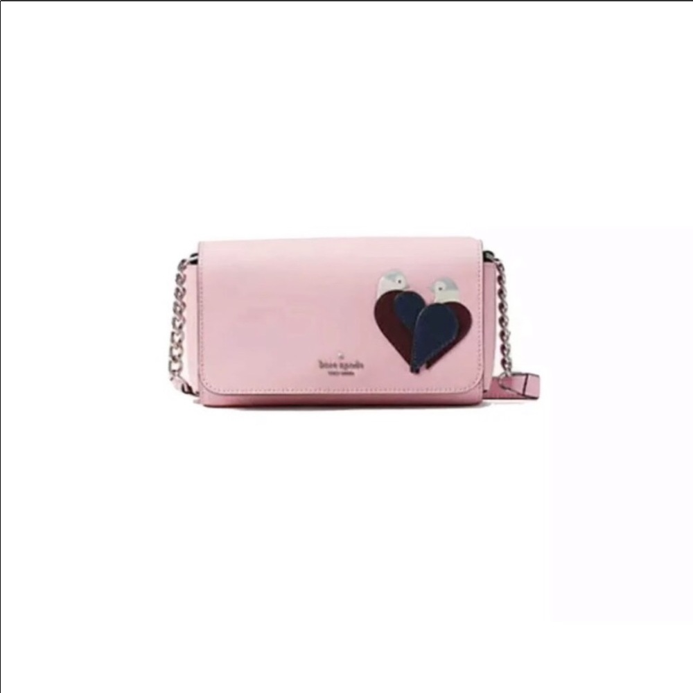 Kate spade leather love bird small flap crossbody